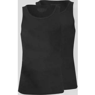 Bread and Boxers Ribbed Tank Top 2-pak - Black - X-Large