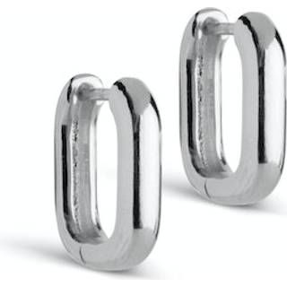 Square Hoops, Sterling Silver
