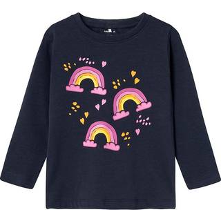 Name It Dark Navy Rainbow Top