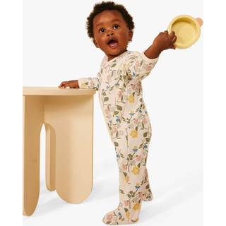 Petit Bateau Blomstret Sparkedragt Beige 12 Months  Hvid  12 måneder  kvinde