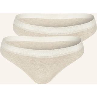 Sloggi 2-pak GO Ribbed Brazilian Briefs - Ivory-2 - Large * Kampagne *