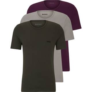 Pakke med tre T-shirtundertrøjer med broderede logoer