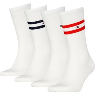 Tommy Hilfiger 4-pak Men Sport Stripe Sock - White - Str 43/46