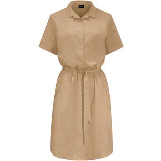 Jack Wolfskin Women's Holiday Midi Dress Kjole Damer størrelse M farve beige