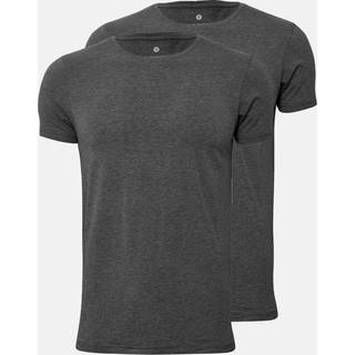 T-shirt o-neck 2-pak | Bambusviskose | Mørk grå