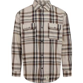 Fat Moose Adrian Cotton Ternet skjorte Brun - 2XL