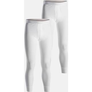Long johns m. gylp 2-pak | 100% økologisk bomuld | Hvid