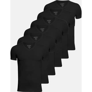 Undertrøje "v-neck" 6-pak | Bambusviskose | Sort