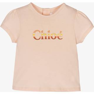 ChloÃ© Kids Baby printed cotton T-shirt - pink - M 12