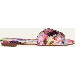 Christian Louboutin Nicol Is Back floral satin slides - multicoloured - EU 35