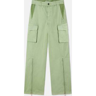 Stella McCartney Mid-rise cotton cargo pants - green - S
