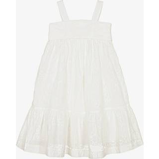 ChloÃ© Kids Embroidered cotton voile dress - white - Y 4