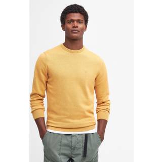 Barbour Men's Pima Cotton Crew Neck Honey Gold, L
