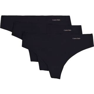 Calvin Klein 3-pak Invisible Thong Panties - Black - 3XL