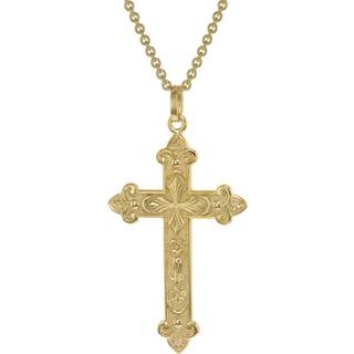 trendor 39044 Herren-Halskette mit orthodoxem Kreuz Gold auf Silber 925