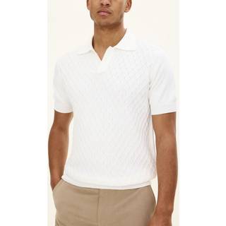 Oscar Jacobson Mirza Structured Cotton Polo White