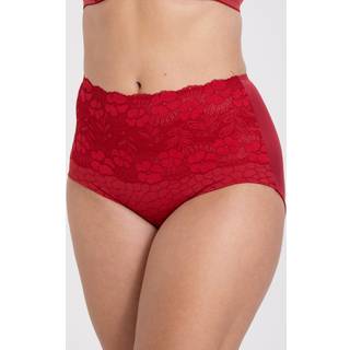 Miss Mary Jacquard And Lace Girdle - Red - 56