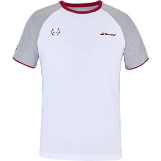 Babolat Crew Neck Tee Juan Lebron (White/White) - XXL
