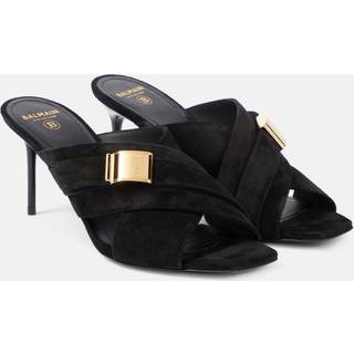 Balmain Uma suede mules - black - EU 35