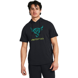 T-shirt Under Armour Pjt Rck Payoff SS Terry Hdy-BLK 1383227-001 Størrelse XXL