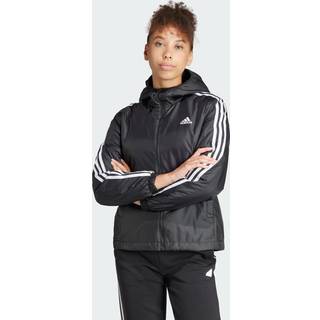 Essentials 3-Stripes Insulated Hooded jakke - Black - L