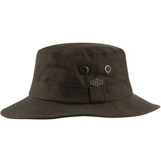 MJM Hats MJM Ben Oilskin Bucket Hat i Brun - S (56 cm)