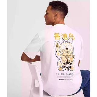 Woodbird - Wbbaine Bastard Tee - T-shirts til mænd - White - XL