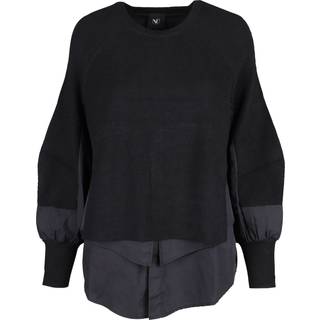 Nü Denmark Tulipa Lang Strik Bluse Sort-S