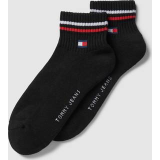 Tommy Men Uni TJ Iconic Quarter Socks 2-pak - Black - Str 35/38 * Kampagne *