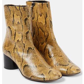 Isabel Marant Laeden leather ankle boots - white - EU 38