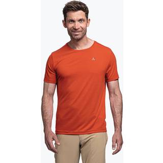Schöffel Herren T-Shirt rot Mikrofaser/Funktion unifarben