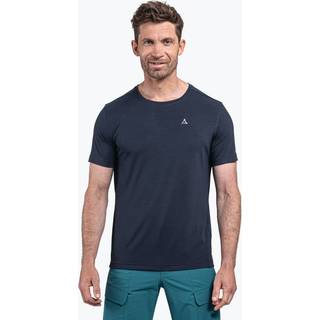 Schöffel Herren T-Shirt blau Mikrofaser/Funktion unifarben