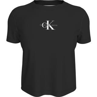 Cropped Monogram T-shirt - Black - M