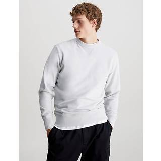 Cotton Terry Badge Sweatshirt - Grey - XXL