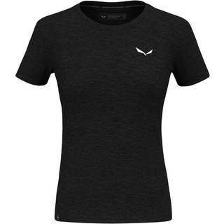 Salewa Women's Eagle Minilogo Alpine Merino T-Shirt Merino-shirt Damer størrelse 38 farve sort