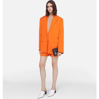 Stella McCartney Single-breasted crÃªpe blazer - orange - S