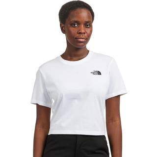 The North Face Women's Cropped Simple Dome Tee T-shirt Damer størrelse XL farve hvid