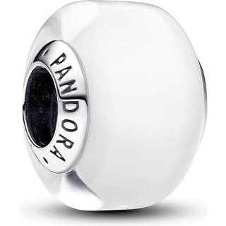 Pandora - Hvid muranoglas charm - 793118c00