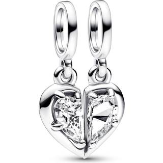 Pandora - Hjerte charm som er delbart - 792643c01