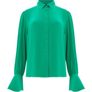 French Connection French Connection Green Cecile Crepe Shirt