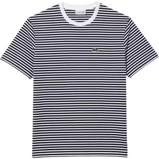 LACOSTE Herren T-Shirt blau gestreift Classic Fit