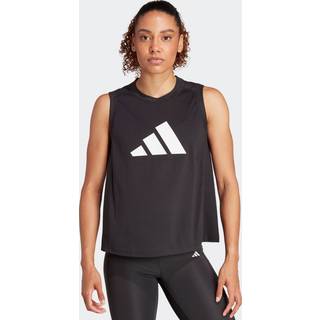 adidas adidas Black Train Essentials Big Logo Training Vest Top