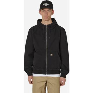 Dickies Men's Duck Canvas Hooded Unlined Jacket Stone Washed Black, XL