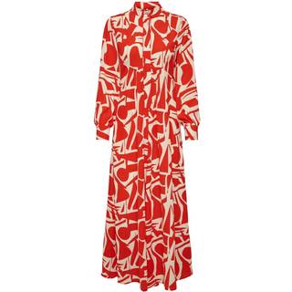 Only - Mønstret - Onlhelena Life L/S Maxi Dress Ptm - X-Small