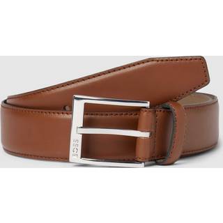 BOSS Black Herren Gürtel braun Glattleder