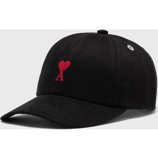 Ami Paris Ami De CÅur cotton canvas cap - black - One Size