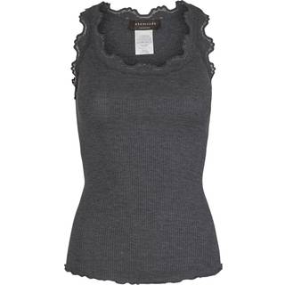 Rosemunde - Silk Top Grå.