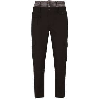 Dolce & Gabbana Sort Grå slim Bomuld Denim Jeans