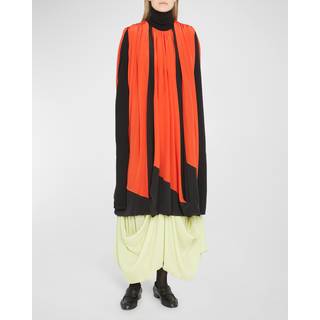 The Row Althea silk tunic top - red - M