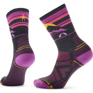 Smartwool Women's Hike Light Cushion New Pattern Crew Socks Vandresokker Damer størrelse L farve lilla